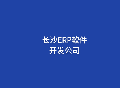 长沙ERP管理系统定制开发