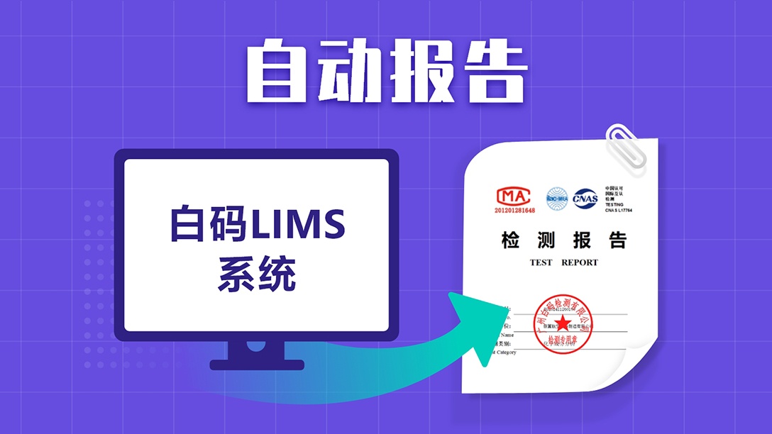 白码LIMS系统支持自动报告